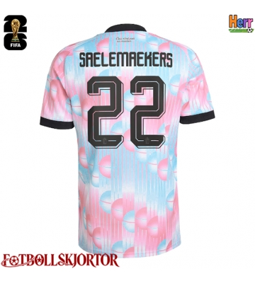 Belgien Alexis Saelemaekers #22 Bortatröja VM 2026 Kortärmad